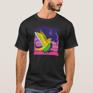 T-shirt Retro Parrot I WingingDragon I hurle Yellow Bu