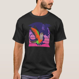 T-shirt Retro Parrot I WingwingDragon I hurle Red Belli