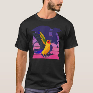 T-shirt Retro Parrot I WingwingDragon I hurle Sun Conur