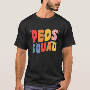 T-shirt Retro Peds Squad Infirmière pédiatrique Nurse Peds
