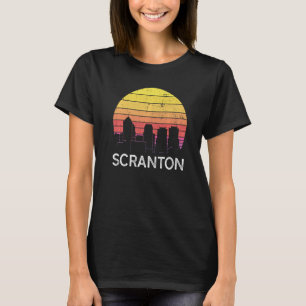 T-shirt Retro Pennsylvania Scranton Skyline Vintage Urban