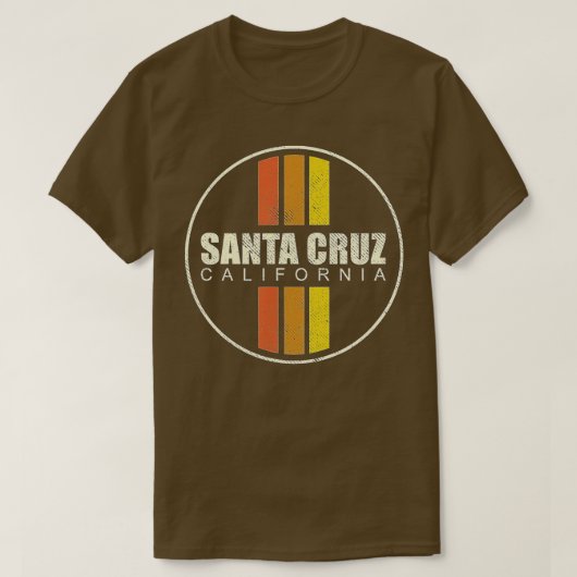T-shirt Retro Père Noël Cruz California (1) (Design devant)