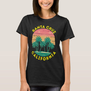 T-shirt Retro Père Noël Cruz Californie Vacances Souvenir