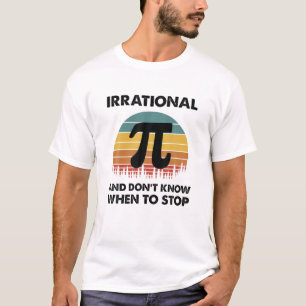 T-shirt Retro Pi Day Irrationnel Nombre Enseignant Mat Étu