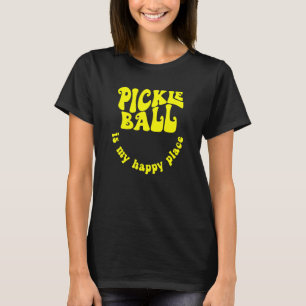 T-shirt Retro Pickleball Est Mon Joyeux Lieu Pickleball Jo