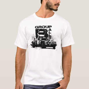 T-shirt Rétro pièce en t de rassemblement du "groupe B"