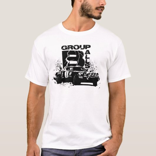 T-shirt Rétro pièce en t de rassemblement du "groupe B" (Devant)