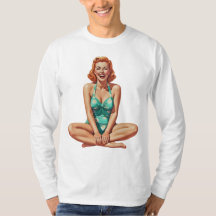 Retro PinUp 1950s Girl en maillot de bain floral