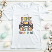 T-shirt Retro Pixel Bunny Jeu; Joli Joueur de Pâques