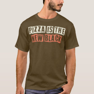 T-shirt Retro Pizza Est Le Nouveau Black Funny Maman Vie 2