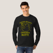 T-shirt Retro Plaisanteries es Devinez What Chicken Butt! (Devant entier)