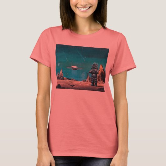 T-shirt Retro Planet Deluxe interdit. (Devant)