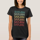 T-shirt Retro Planet SATURN Science Crew Astronomy Team Sp (Devant)