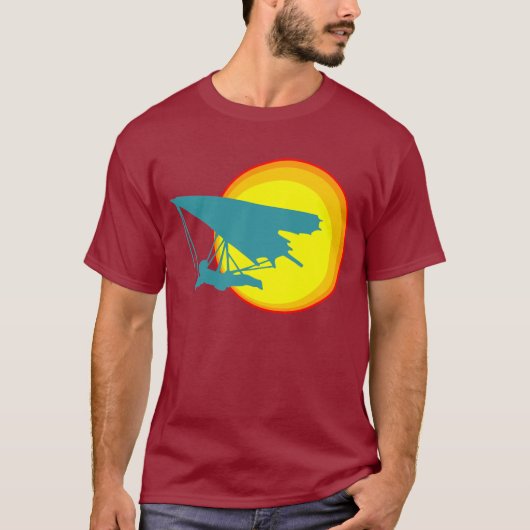 T-shirt rétro planeur de coup (Devant)