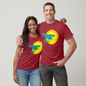T-shirt rétro planeur de coup (Unisexe)