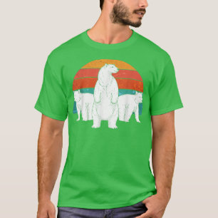 T-shirt Retro Polar Bear Lover Arctic Animal Lover Polar B