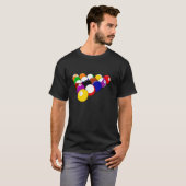 T-shirt Retro Pool Player Funny Snooker Pool Billiard Cost (Devant entier)