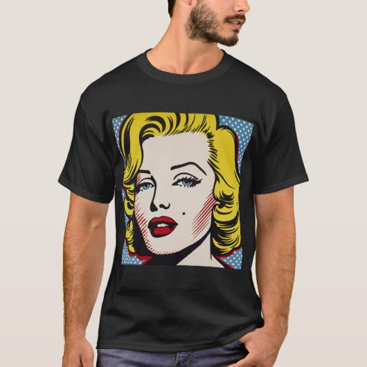 T-shirt Retro Pop Art Diva (Devant)