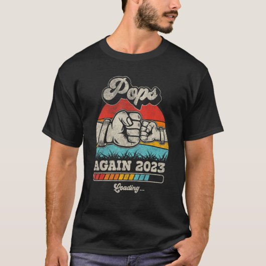 T-shirt Retro Pops again Est 2023 Chargement Future Nouvel (Devant)