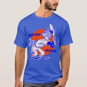 T-shirt Retro Portland Beavers Baseball 8