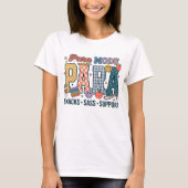 T-shirt rétro pour assistant d'enseignement (Devant)