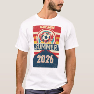 T-shirt rétro pour fan de football personnalisé ét