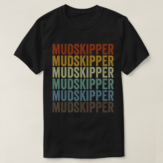 T-shirt rétro pour poisson moudskipper (Design devant)