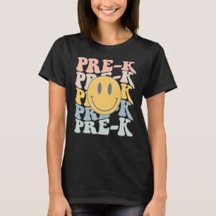 T-shirt Rétro Pré K Étudiant Premier Jour De L'École Pr