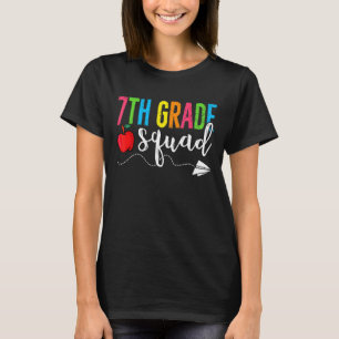 T-shirt Retro Premier jour de l'école 7e année Escadron Re