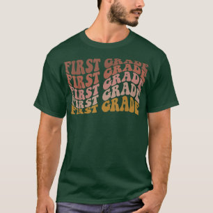 T-shirt Retro Première année Retour à l'école Pour les ens