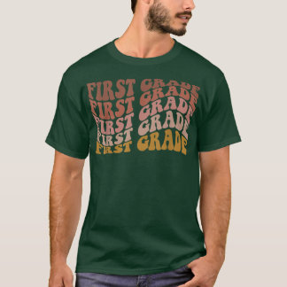 T-shirt Retro Première année Retour à l'école Pour les ens