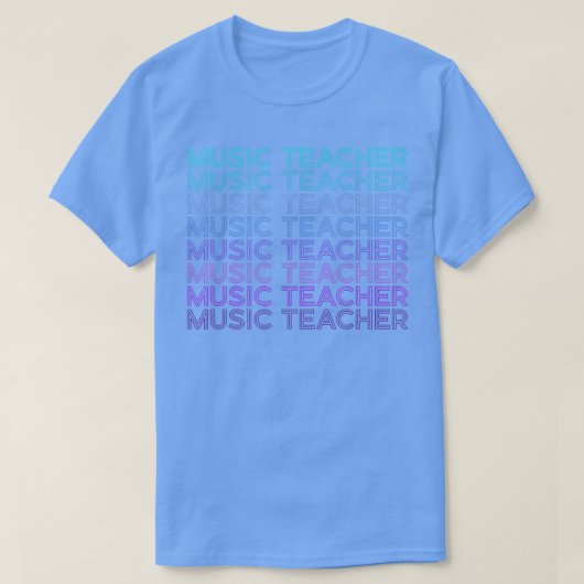 T-shirt Retro professeur de musique (Design devant)