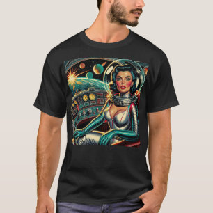 T-shirt Rétro propulsé par du rouge à lèvres !
