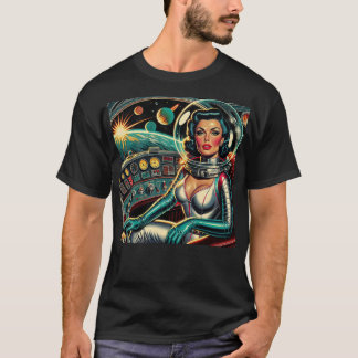 T-shirt Rétro propulsé par du rouge à lèvres !