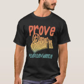 T-shirt Retro Prouver It Text Evidence u2013 Enseignant Vi (Devant)