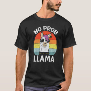 T-shirt Retro Punk No Prob Llama Pas De Problème Lamaste L