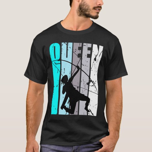 T-shirt Retro Queen Archery Champion Fille d'anniversaire (Devant)