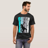 T-shirt Retro Queen Archery Champion Fille d'anniversaire (Devant entier)