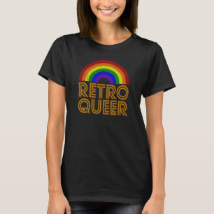 T-shirt Retro Queer 3 (LGBTQ Gay Lesbian Transgenre)