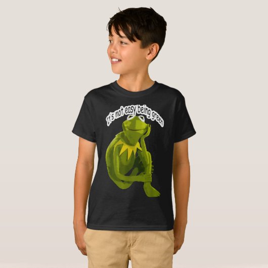 T-shirt Retro Quote Its Not Easy Being Green Funny Frog An (Devant entier)