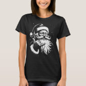 T-shirt Retro Rad Christmas Mele Kalikimaka Santa Shaka Ha (Devant)