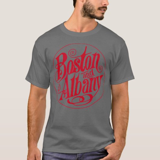 T-shirt Retro Railroad Boston et Albany Railway (Devant)