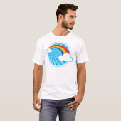 T-SHIRT RETRO RAINBOW (Devant entier)