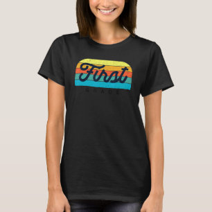 T-shirt Retro Rainbow Enseignant première année 1ère class