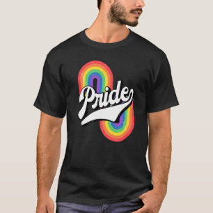 T-shirt Retro Rainbow Lgbt Pride Gay Lesbienne Bisexual Lg
