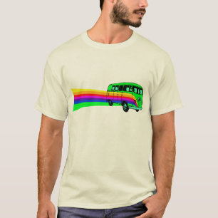 T-shirt Retro Rainbow Van Design