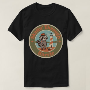 T-shirt Rétro Raton Laveur Canadien Hockey Barrie