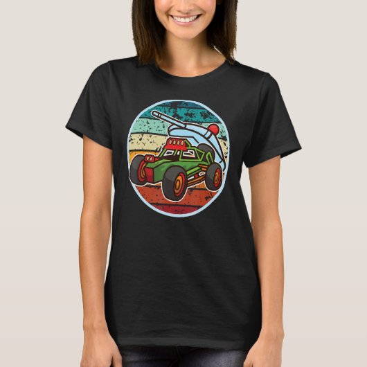 T-shirt Rétro Rc Car Racing Remote (Devant)