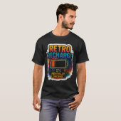 T-shirt “retro Recharge – Mentally Loading…”  (Devant entier)