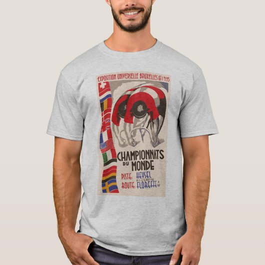 T-shirt Rétro recyclage de conception d'art déco des (Devant)